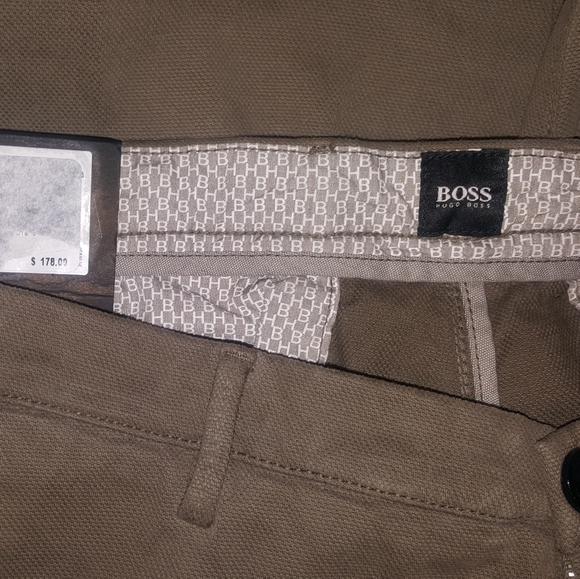 Hugo Boss 34R Khaki Chino Slim Fit Stretch - Picture 3 of 6